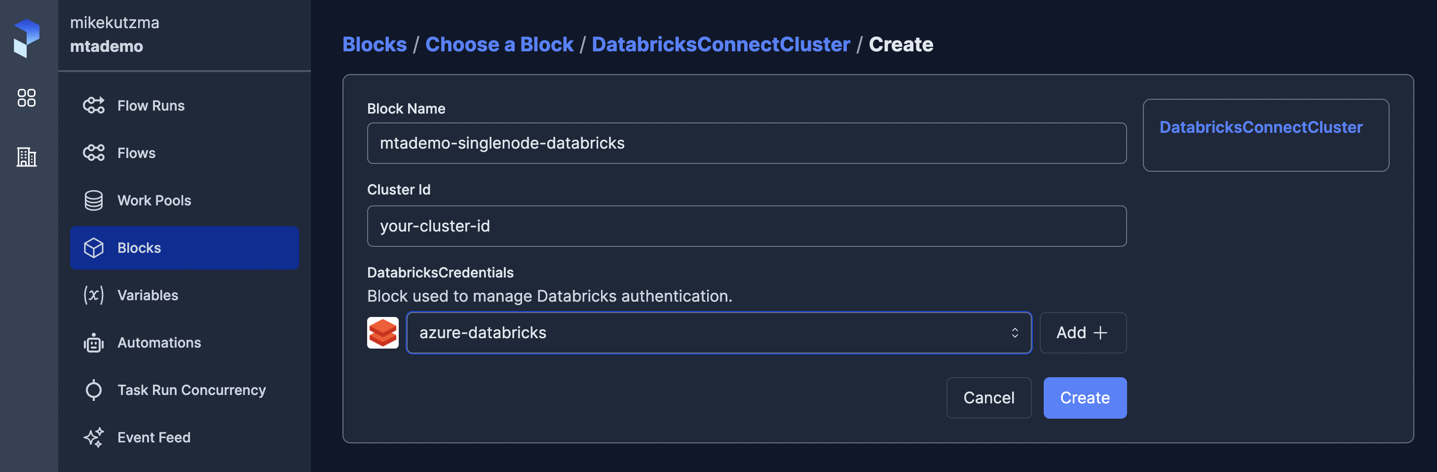 databricks-cluster-block